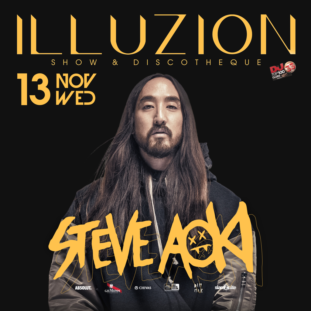 The best DJ is coming to Illuzion Phuket: Steve Aoki