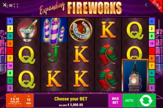 เล่นสล็อตออนไลน์ Expanding Fireworks ที่ Live Casino House และรับเงินจริง