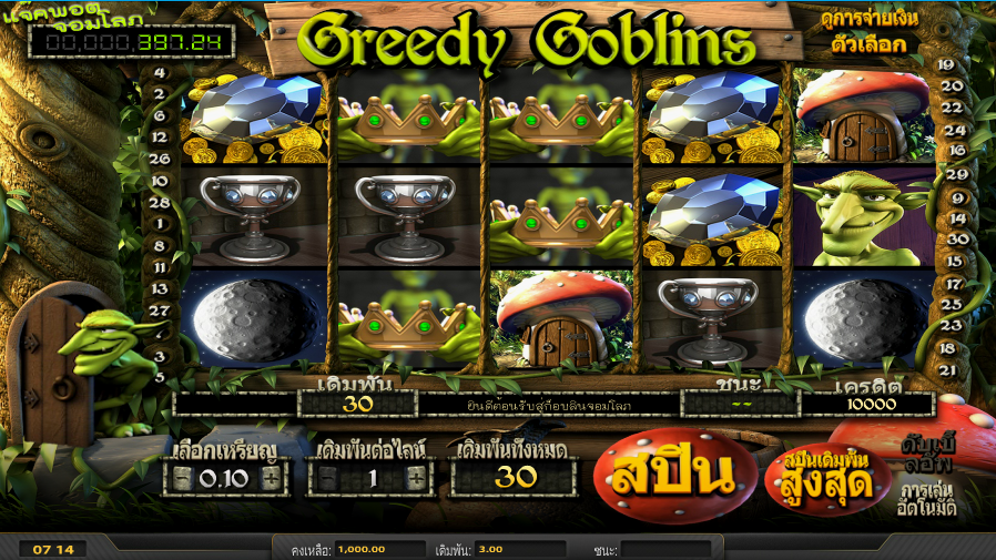 Greedy Goblins jackpot game Happyluke