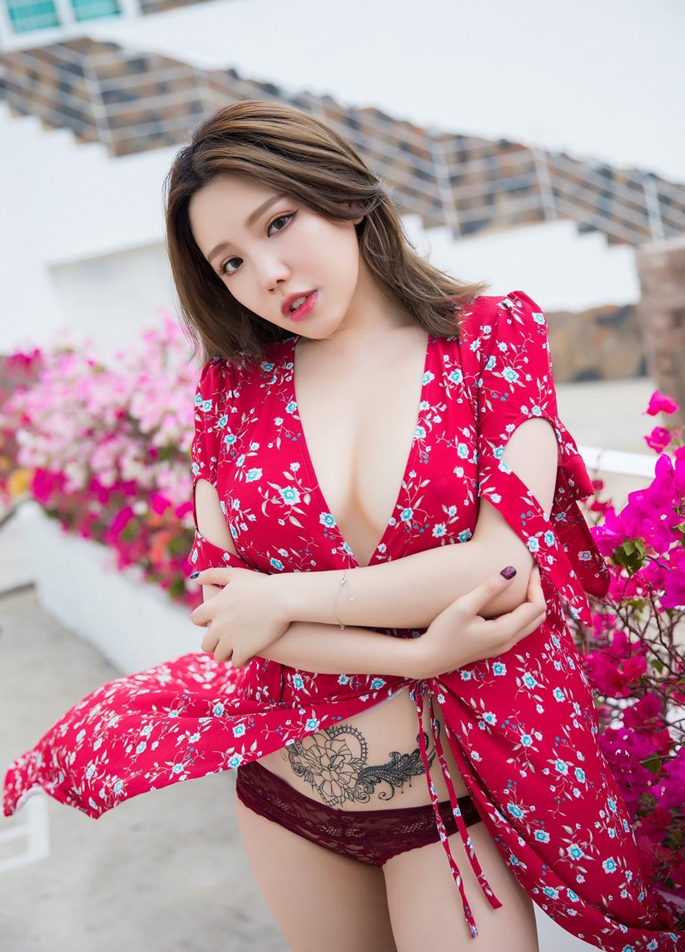 huang le ran hot chinese girl sexy wild red dress valentines day fuck porn